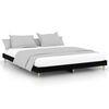 vidaXL Bed Frame without Mattress Black 150x200 cm King Size Engineered Wood