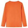 Kids' T-shirt with Long Sleeves Burnt Orange 116