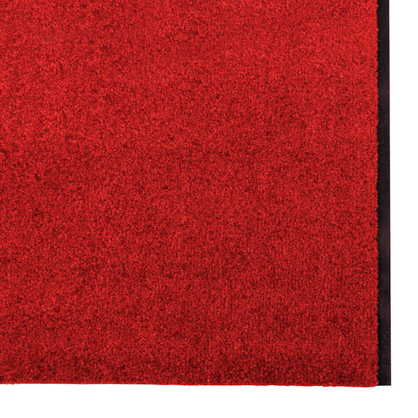 vidaXL Doormat Other Red and Black 120 x 350 cm Polyamide and PVC