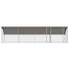 vidaXL Chicken Cage 4 pcs Silver 800 x 200 x 198.5 cm Galvanised Steel