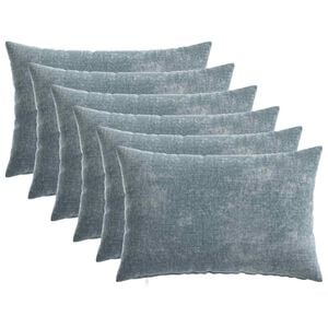 vidaXL Cushion Cover 6 pcs HEERLEN Light Blue 30 x 50 cm