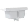 vidaXL Utility Sink for Wall Mounting White 60x40x28 cm Resin