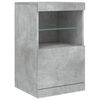 vidaXL Sideboard with LED Lights Concrete Grey 164x37x67 cm