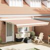 vidaXL Retractable Awning Multicolour 400 x 300 cm Fabric and Metal
