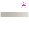 vidaXL Lawn Edging 30 pcs 20 x 103 cm Stainless Steel Silver