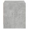 vidaXL Bedside Cabinet with Glass Door Concrete Grey 35x37x42 cm