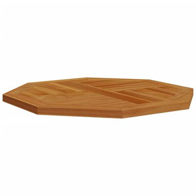 vidaXL Table Top 70x70x2.5 cm Octagonal Solid Wood Teak