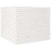 vidaXL Garden Planter White 80x80x68.5 cm Solid Wood Pine