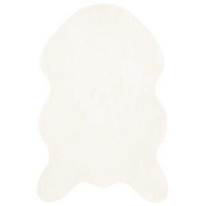 vidaXL Faux Rabbit Fur Rug Olite Cream 50 x 80 cm Polyester