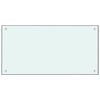 vidaXL Kitchen Backsplashes 2 pcs White 80x50 cm Tempered Glass