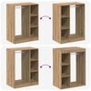 vidaXL Wardrobe with Shelf with Storage Artisan Oak 77 x 48 x 102 cm