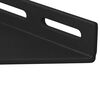 vidaXL Corner Bracket 2 pcs Black 138.5 x 50.5 x 16 mm Iron