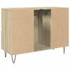 vidaXL Bathroom Cabinet Sonoma Oak 80x33x60 cm Engineered Wood
