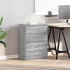 vidaXL Cabinets with 2 Drawers 2 pcs Grey Sonoma 60x31x40 cm Engineered Wood