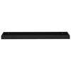vidaXL Loggia Wall Shelves 2 pcs Black 80x15x4 cm MDF