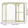 vidaXL Chicken Cage 1.5x1.5x1.5 m Impregnated Pinewood