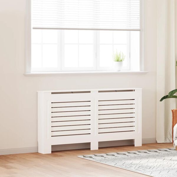 vidaXL Radiator Cover White 152x19x81.5 cm MDF