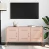 vidaXL TV Cabinet Pink 100.5x39x50.5 cm Steel