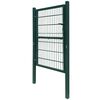 vidaXL Fence Gate Steel 100x200 cm Green
