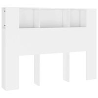 vidaXL Headboard Cabinet White 140x18.5x104.5 cm