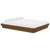 vidaXL Bed Frame without Mattress Honey Brown Solid Wood Double