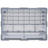 vidaXL Multi-drawer Organiser with 38 Drawers 52x16x37.5 cm