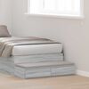 vidaXL Bed Drawers Grey Sonoma 75 x 36.5 x 16.5 cm Engineered Wood