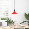 vidaXL Pendant Lamp Height Adjustable E27 Gloss Red &Oslash; 31 cm Metal