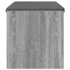 vidaXL Hall Bench with Cushion Grey Sonoma 83 x 38 x 40 cm