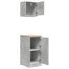 vidaXL Garage Cabinets 2 pcs Concrete Grey Engineered Wood