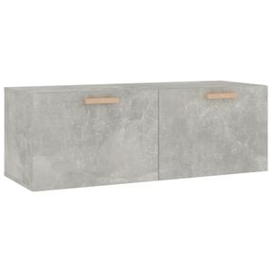 vidaXL Wall Cabinet Concrete Grey 100x36.5x35 cm Engineered Wood