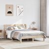 vidaXL Bed Frame with Headboard without Mattress 150x200 cm King Size