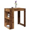vidaXL Bar Table Old Wood 102x70x103.5 cm Engineered Wood