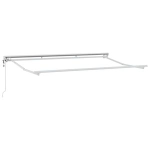 vidaXL Awning Frame White 3.5 x 2 m Powder-coated steel and aluminium
