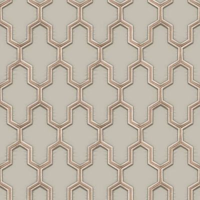 DUTCH WALLCOVERINGS Wallpaper Geometric Gold and Green