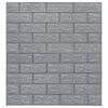 vidaXL 3D Wallpaper Bricks Self-adhesive 40 pcs Anthracite