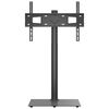 vidaXL Corner TV Stand 1-Tier for 32-65 Inch Black