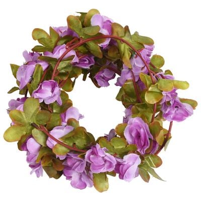 vidaXL Artificial Flower Garlands 6 pcs Light Purple 250 cm