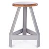 KidsDepot Stool Original 32 cm Mango Wood Grey