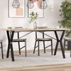 vidaXL Dining Table Legs Y-Frame 140x60x73 cm Steel