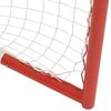 vidaXL Hockey Goal with Net Red&White 153x60x118 cm Steel&Polyester