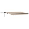 vidaXL Electric Retractable Awning Beige and Anthracite 5 x 3 m