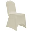 vidaXL Chair Cover Stretch Cream 12 pcs