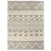 vidaXL Rug Handwoven Wool 80x150 cm White/Grey/Black/Brown