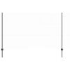 vidaXL Hexagonal Fence with Post 50 x 1.4 m PVC-Coated Steel Grey Mesh