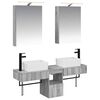 vidaXL Bathroom Cabinet Set 5 pcs Grey Sonoma Engineered Wood