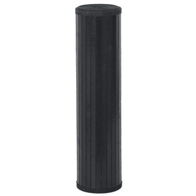 vidaXL Rug Rectangular Black80x300 cm Bamboo