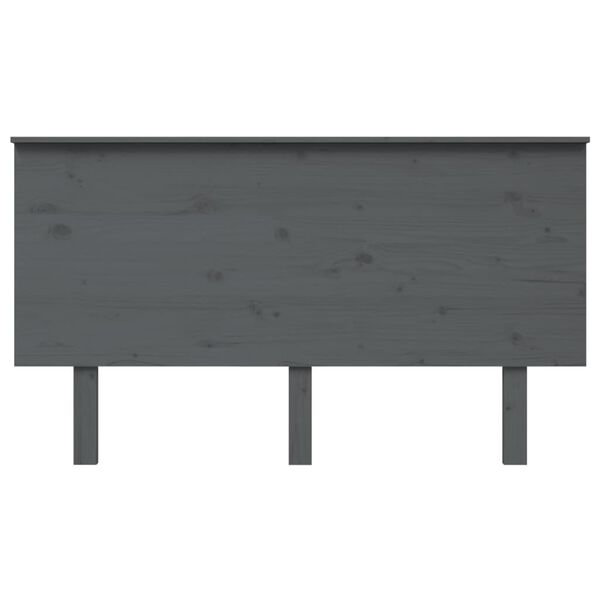 vidaXL Bed Headboard Grey 144x6x82.5 cm Solid Wood Pine
