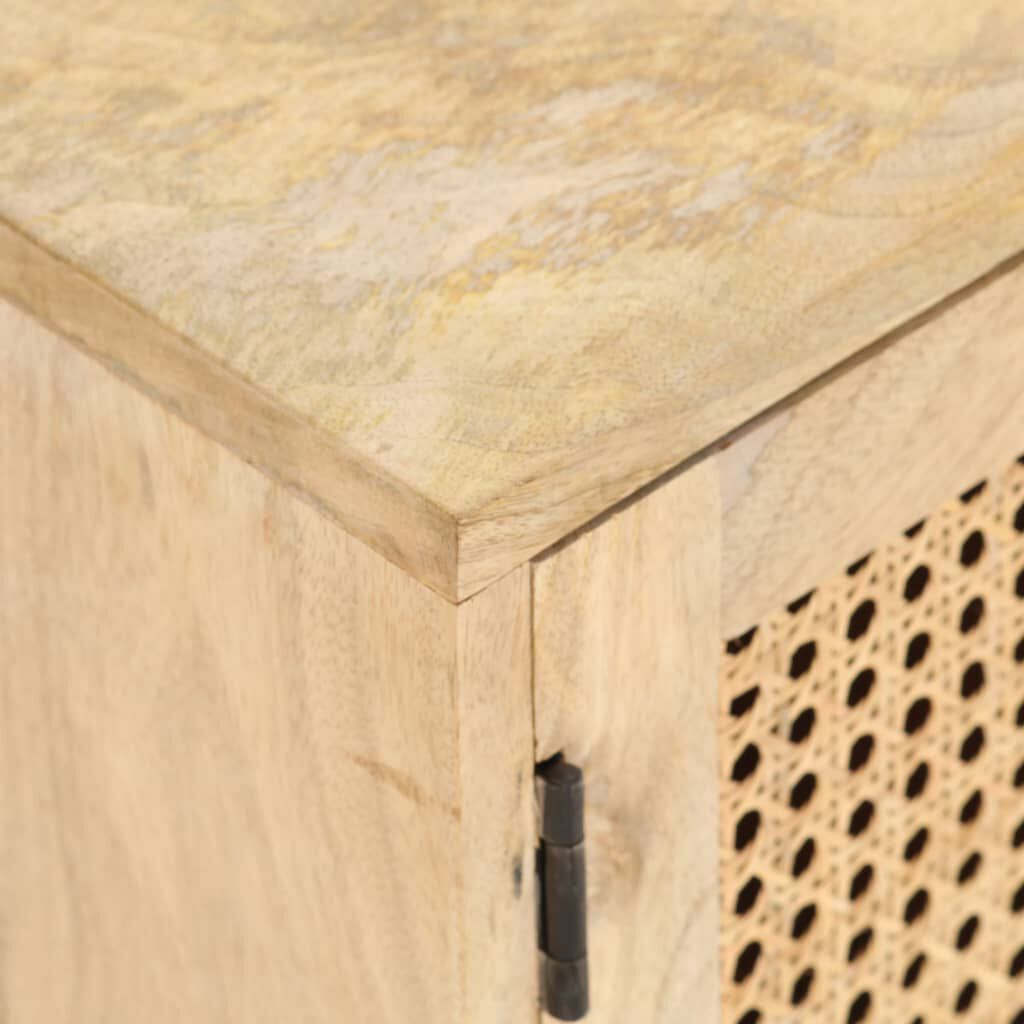 Mango wood sales cane cabinet