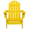 vidaXL Garden Adirondack Chair Solid Fir Wood Yellow